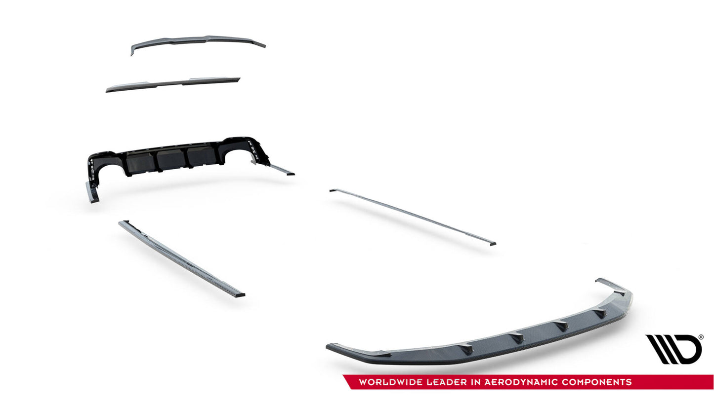 Set of prepreg carbon fiber splitters audi rs6 c8