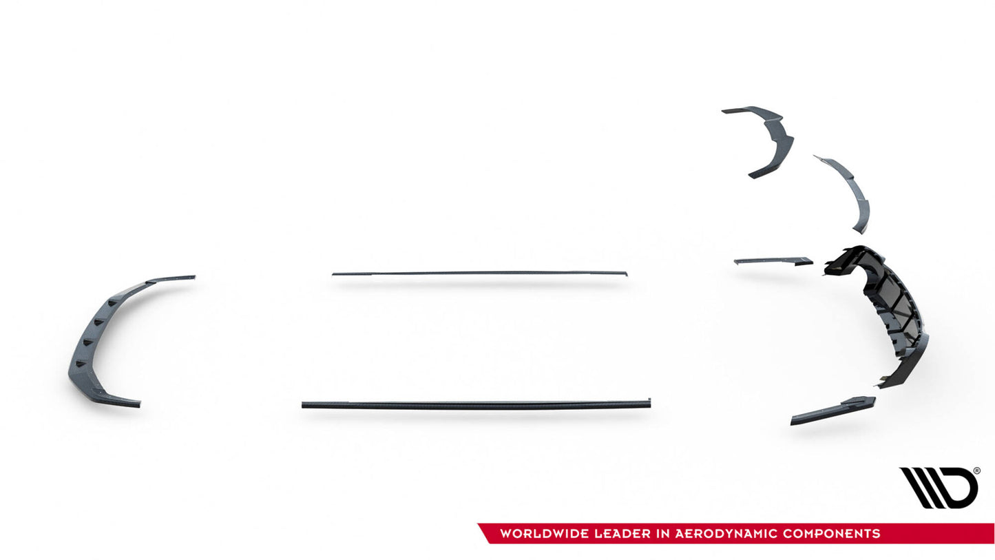 Set of prepreg carbon fiber splitters audi rs6 c8