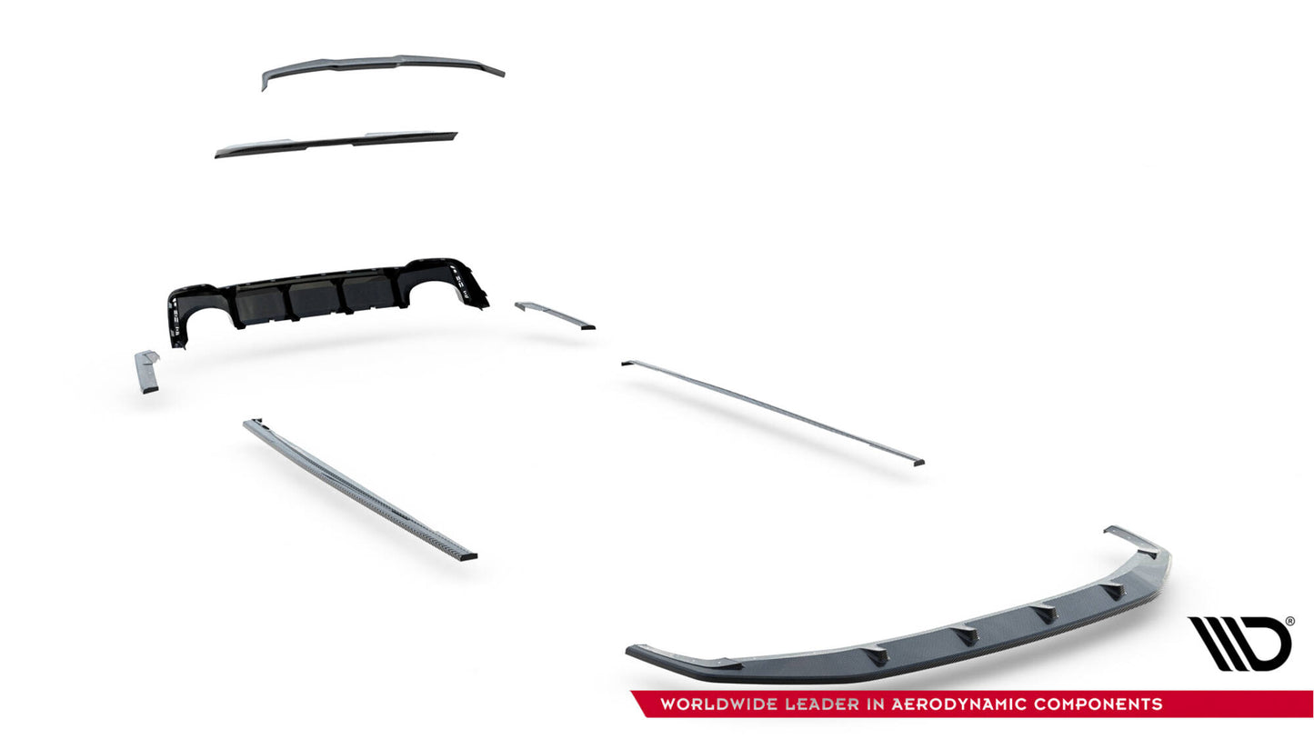 Set of prepreg carbon fiber splitters audi rs6 c8