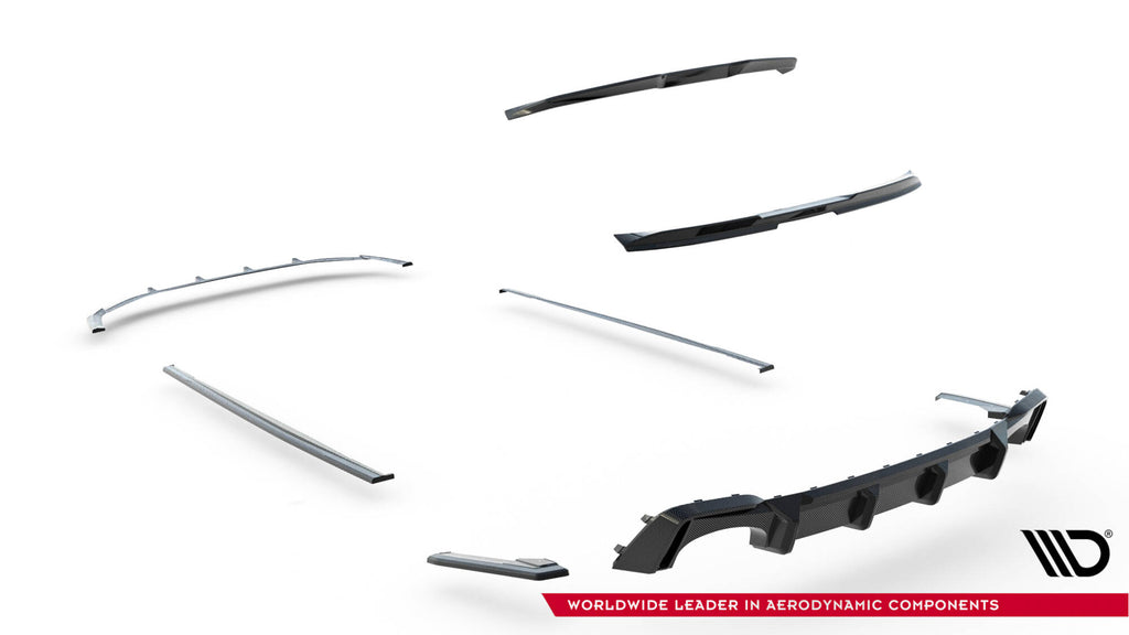 Sæt prepreg carbon fiber splitters audi rs6 c8