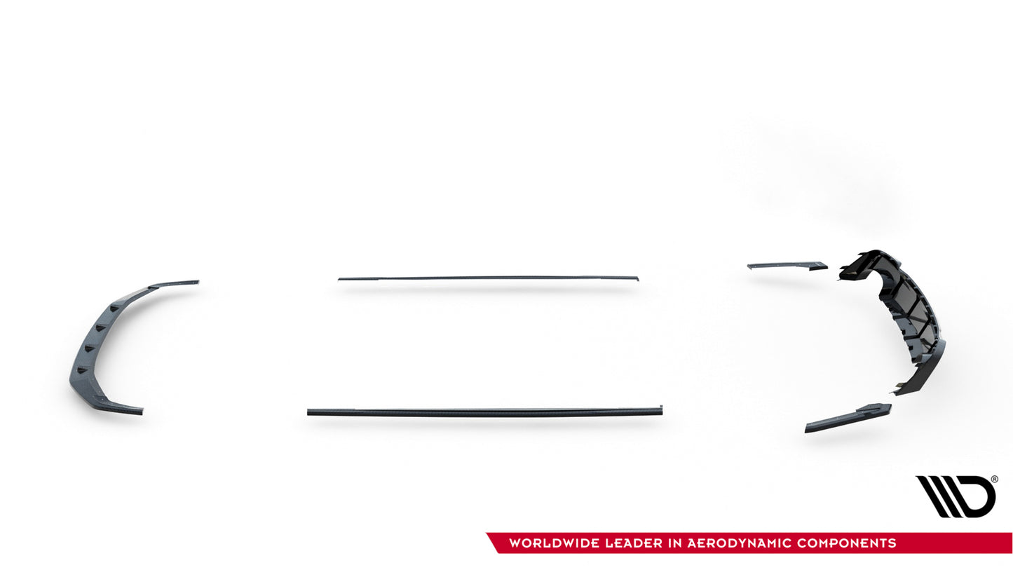 Set of prepreg carbon fiber splitters audi rs7 c8