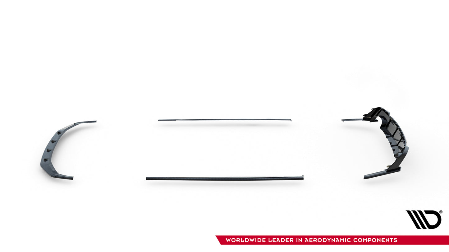 Set of prepreg carbon fiber splitters audi rs7 c8