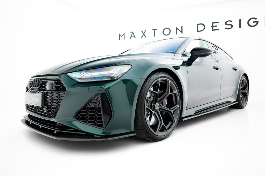 Set of prepreg carbon fiber splitters audi rs7 c8