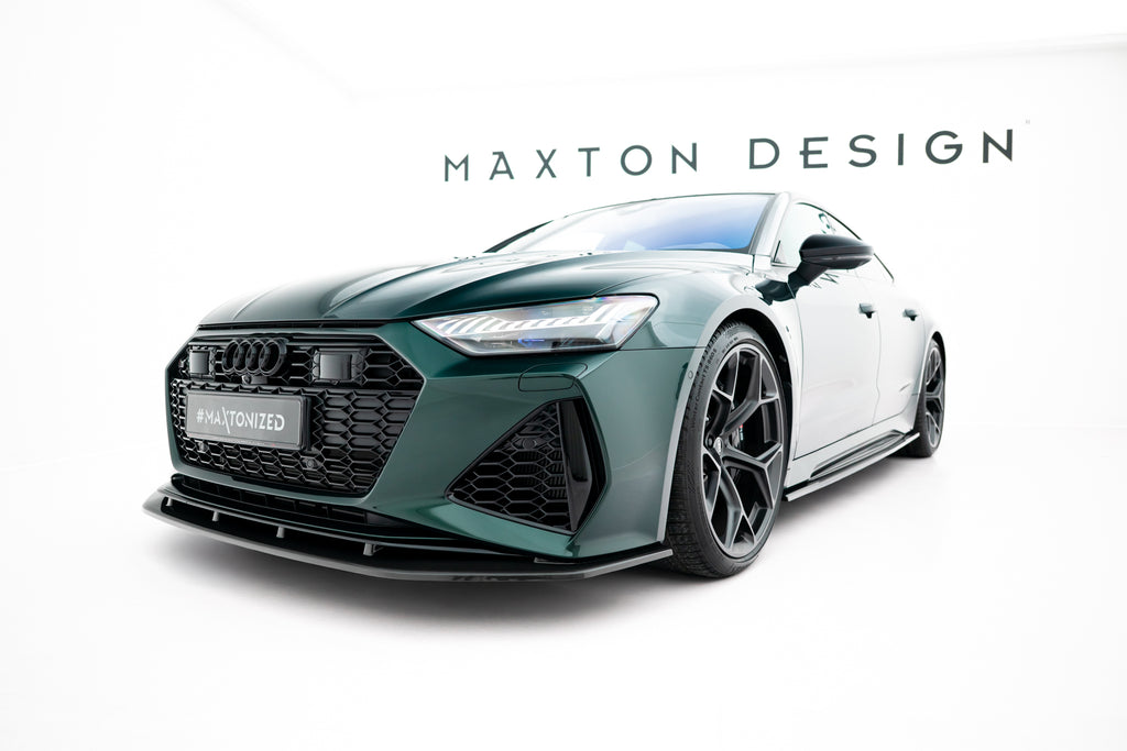 Set of prepreg carbon fiber splitters audi rs7 c8