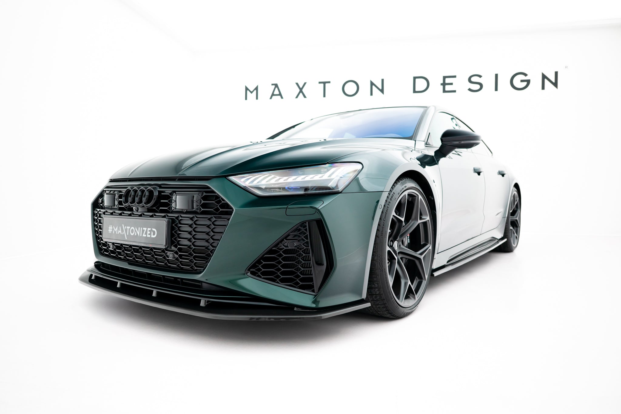 Set of prepreg carbon fiber splitters audi rs7 c8