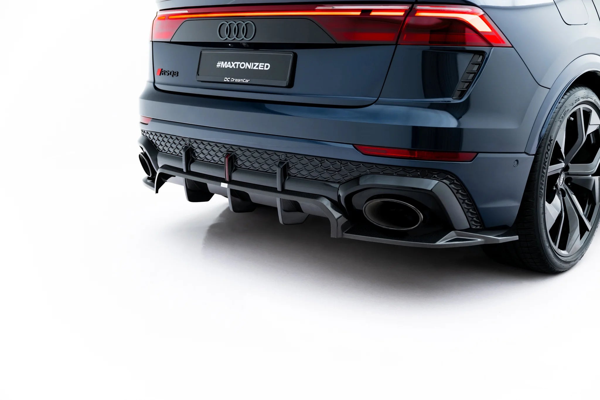 Sett med prepreg karbonfiber splittere audi rsq8 mk1 ansiktsløftning