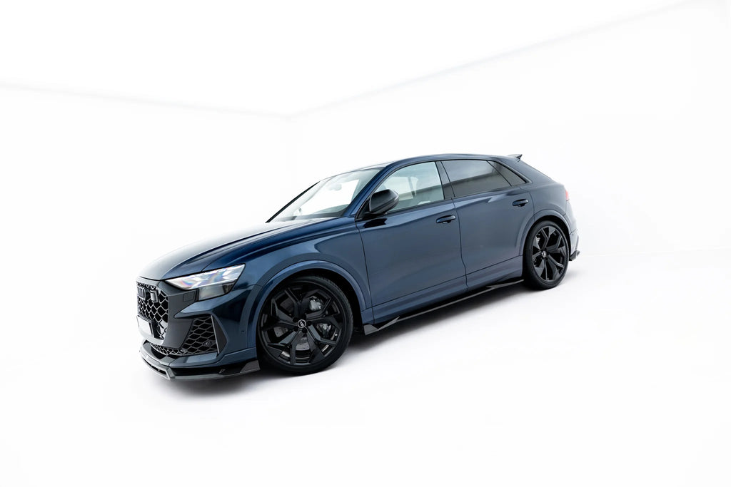 Sett med prepreg karbonfiber splittere audi rsq8 mk1 ansiktsløftning