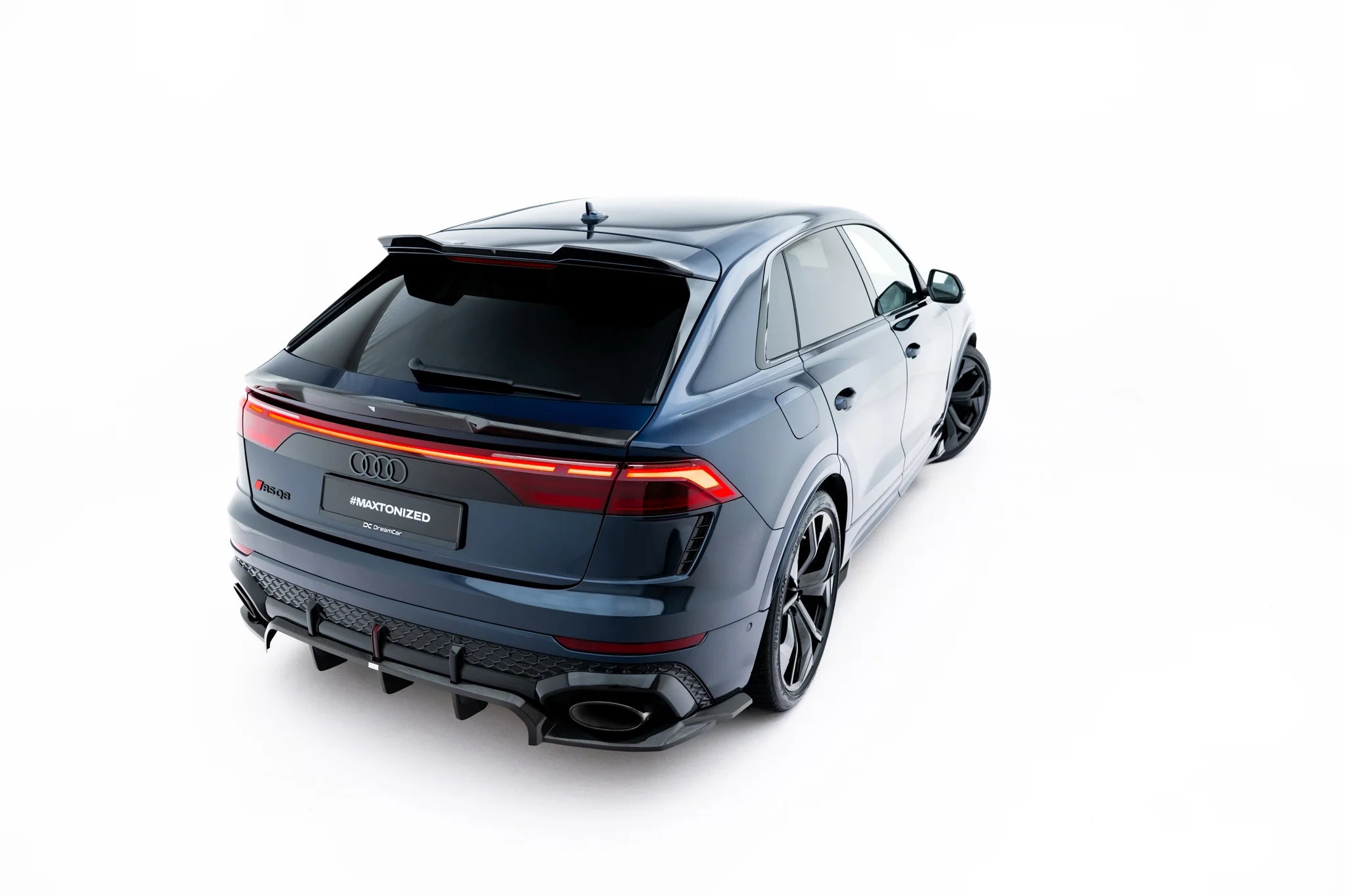 Sett med prepreg karbonfiber splittere audi rsq8 mk1 ansiktsløftning