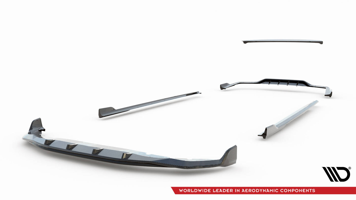 Set of prepreg carbon fiber splitters bmw 7 m-pack g11 facelift