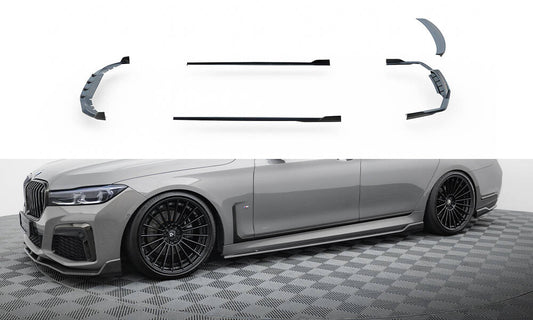 Set of prepreg carbon fiber splitters bmw 7 m-pack g11 facelift