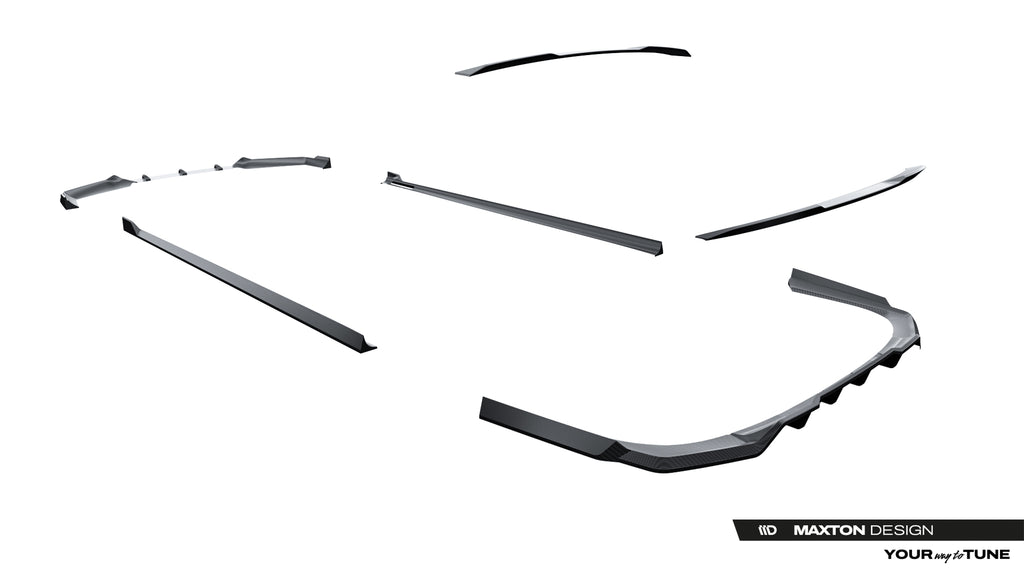 Set of prepreg carbon fiber splitters bmw 7 / i7 m-pack g70