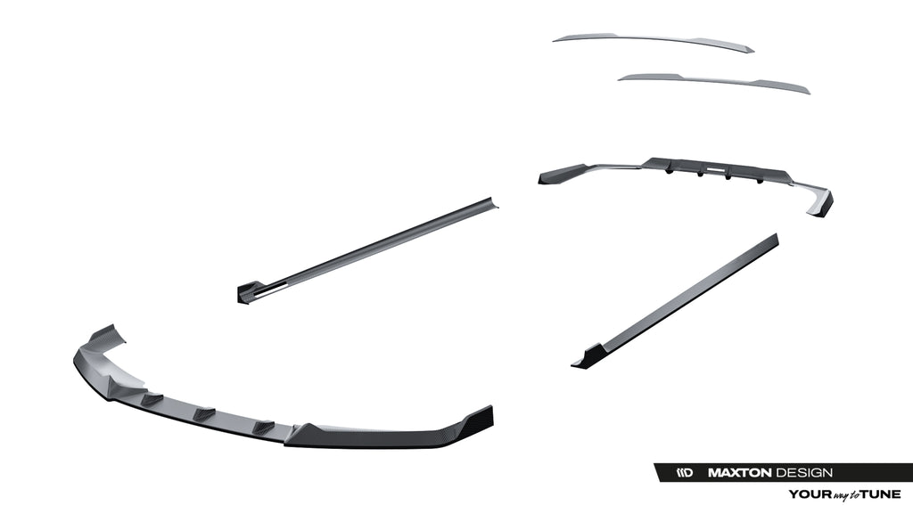Set of prepreg carbon fiber splitters bmw 7 / i7 m-pack g70