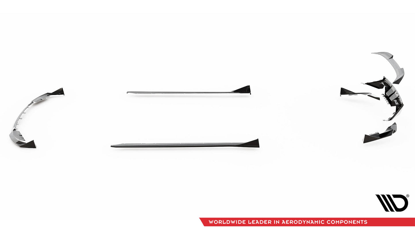 Set of prepreg carbon fiber splitters bmw m2 g87