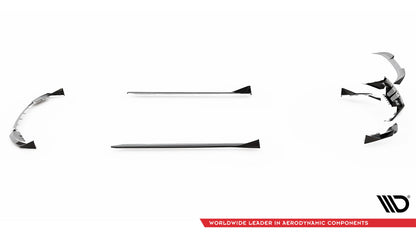 Set of prepreg carbon fiber splitters bmw m2 g87