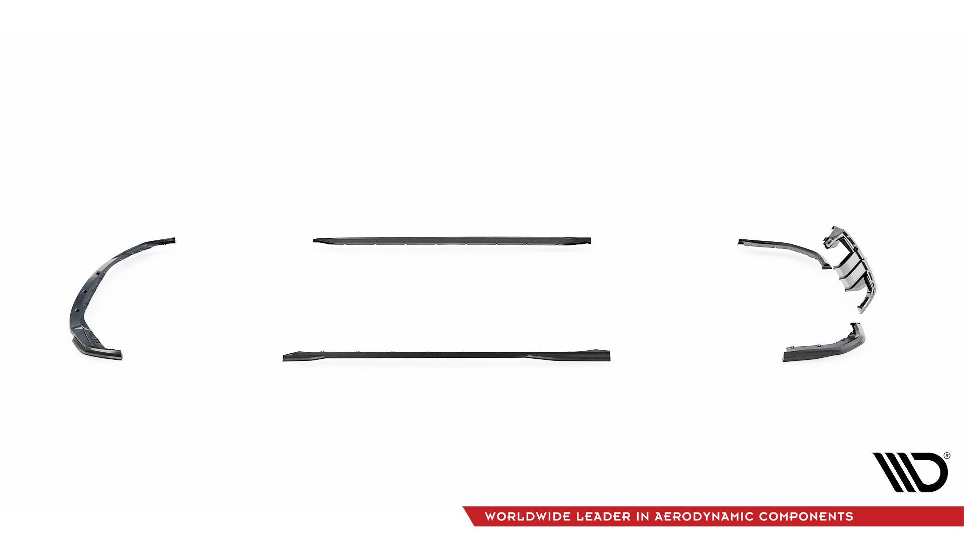 Set of prepreg carbon fiber splitters bmw m3 g81 touring