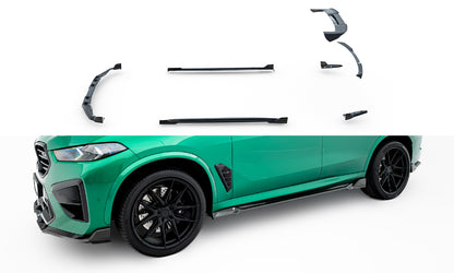 Set of prepreg carbon fiber splitters bmw x5 m f95 facelift