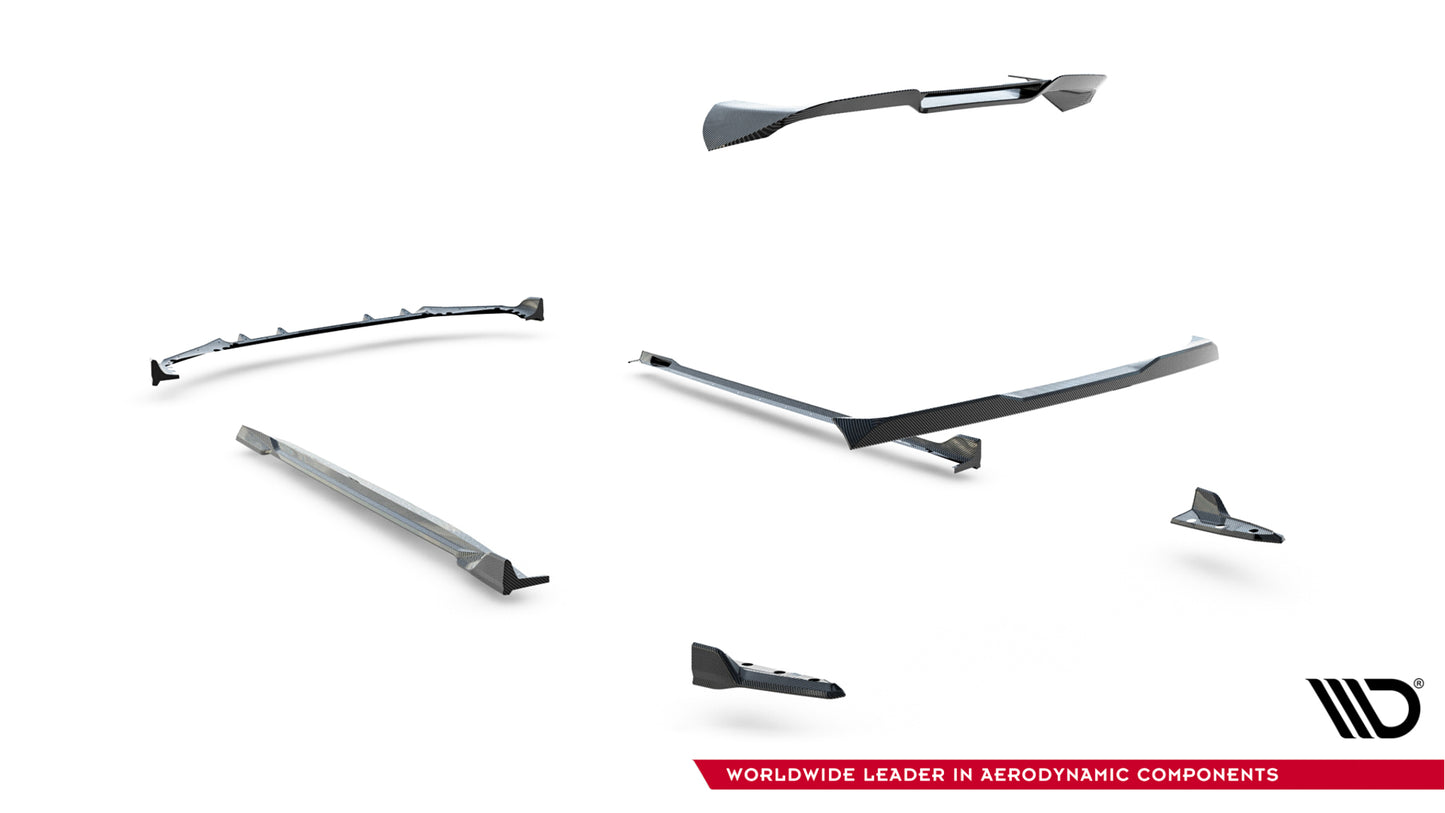 Set of prepreg carbon fiber splitters bmw x5 m f95 facelift