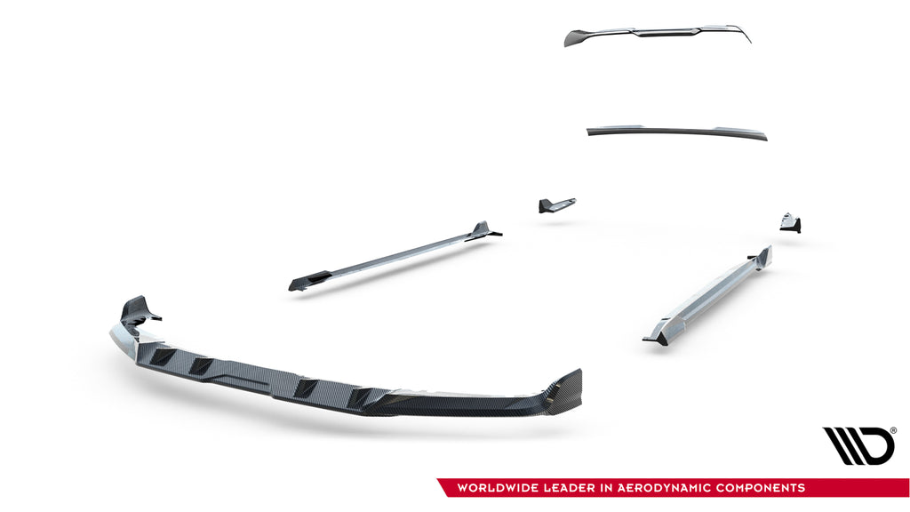Sæt med Prepreg Carbon Fiber Splitters BMW X5 M F95 ansigtsløftning