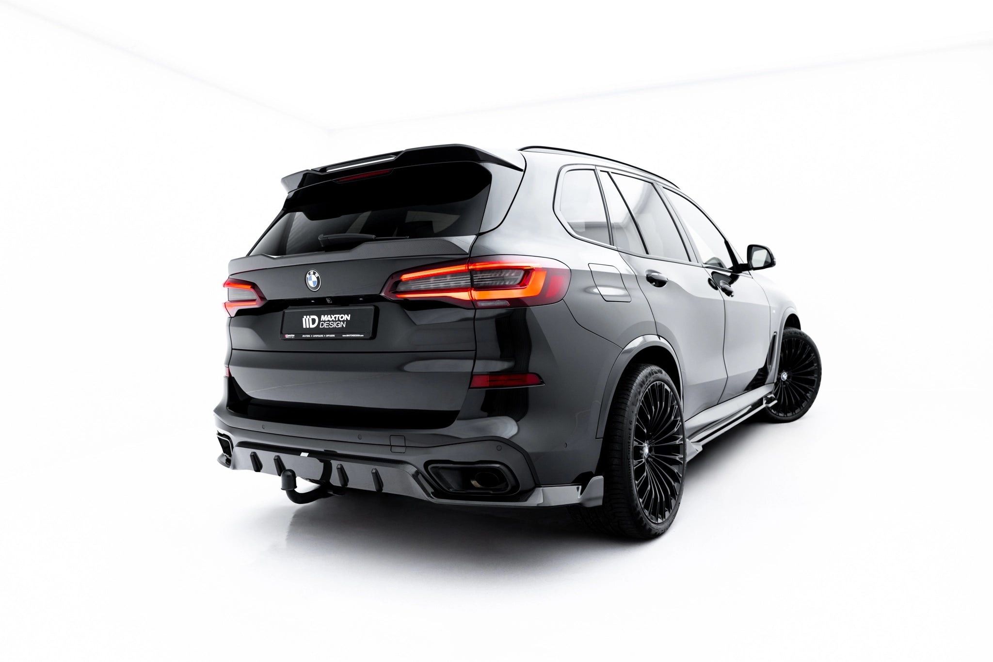 Sæt med prepreg kulfiber splittere til BMW X5 M-pakke G05