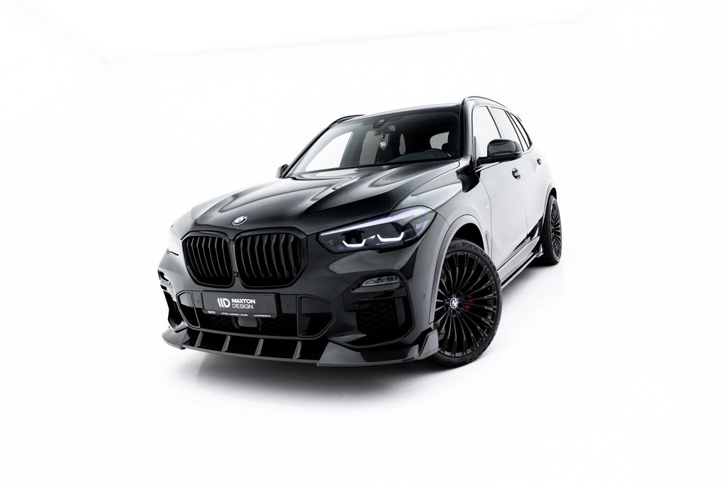 Sæt med prepreg kulfiber splittere til BMW X5 M-pakke G05