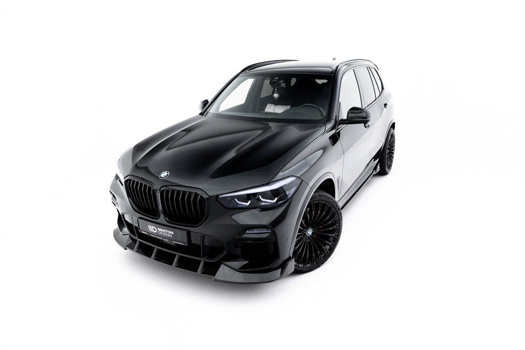 Sæt med prepreg kulfiber splittere til BMW X5 M-pakke G05