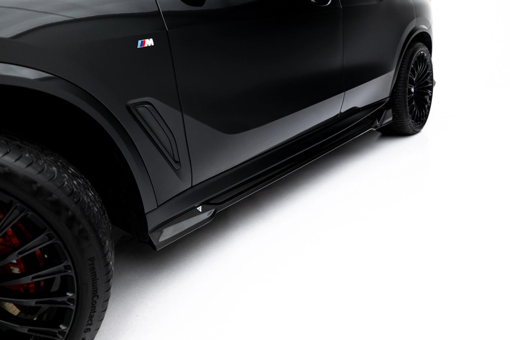 Sæt med prepreg kulfiber splittere til BMW X5 M-pakke G05