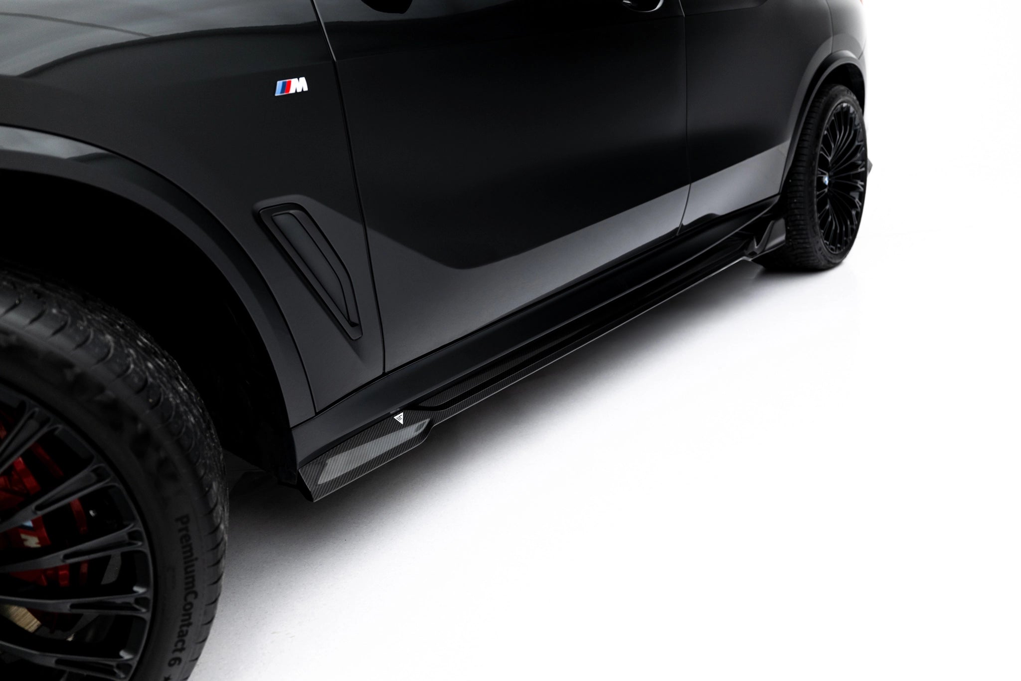Sæt med prepreg kulfiber splittere til BMW X5 M-pakke G05