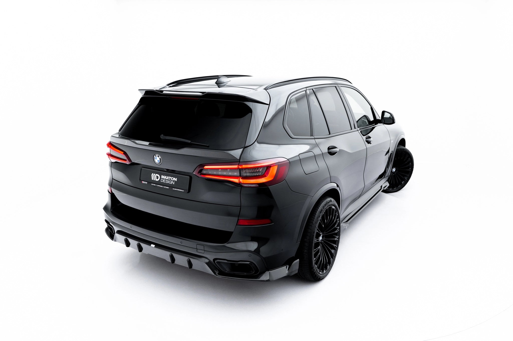 Sæt med prepreg kulfiber splittere til BMW X5 M-pakke G05