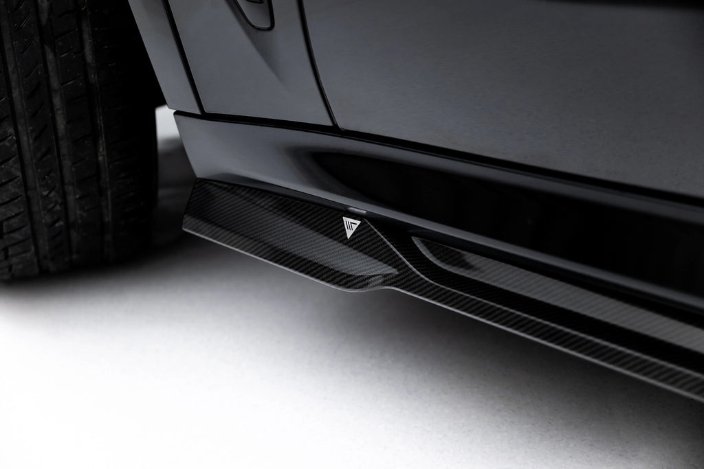 Sæt med prepreg kulfiber splittere til BMW X5 M-pakke G05