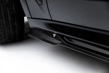 Set of prepreg carbon fiber splitters bmw x5 m-pack g05