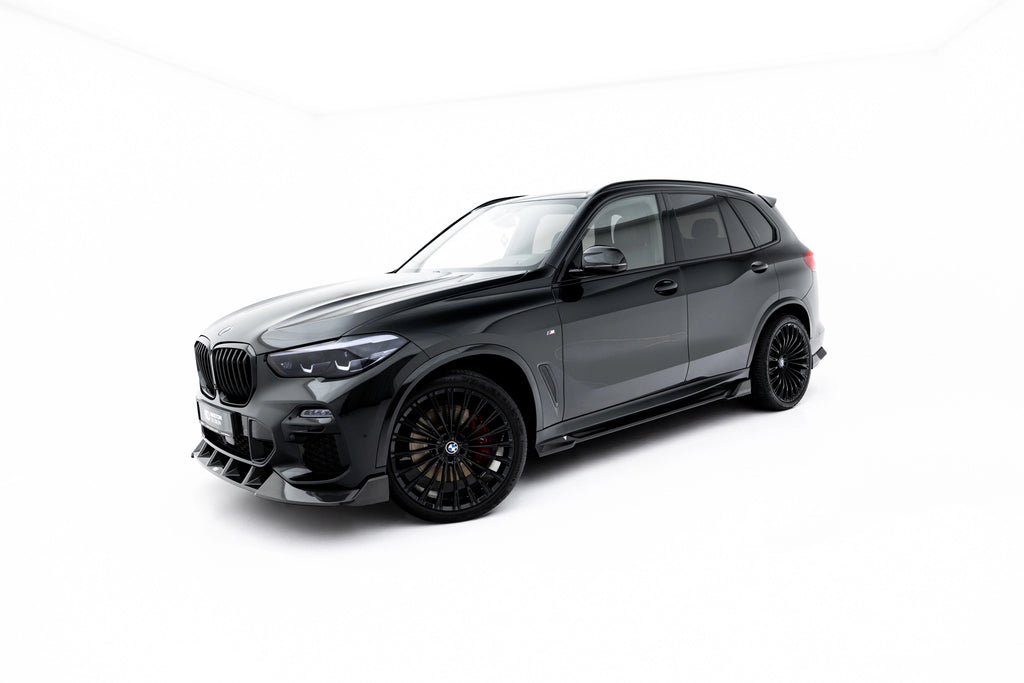 Sæt med prepreg kulfiber splittere til BMW X5 M-pakke G05
