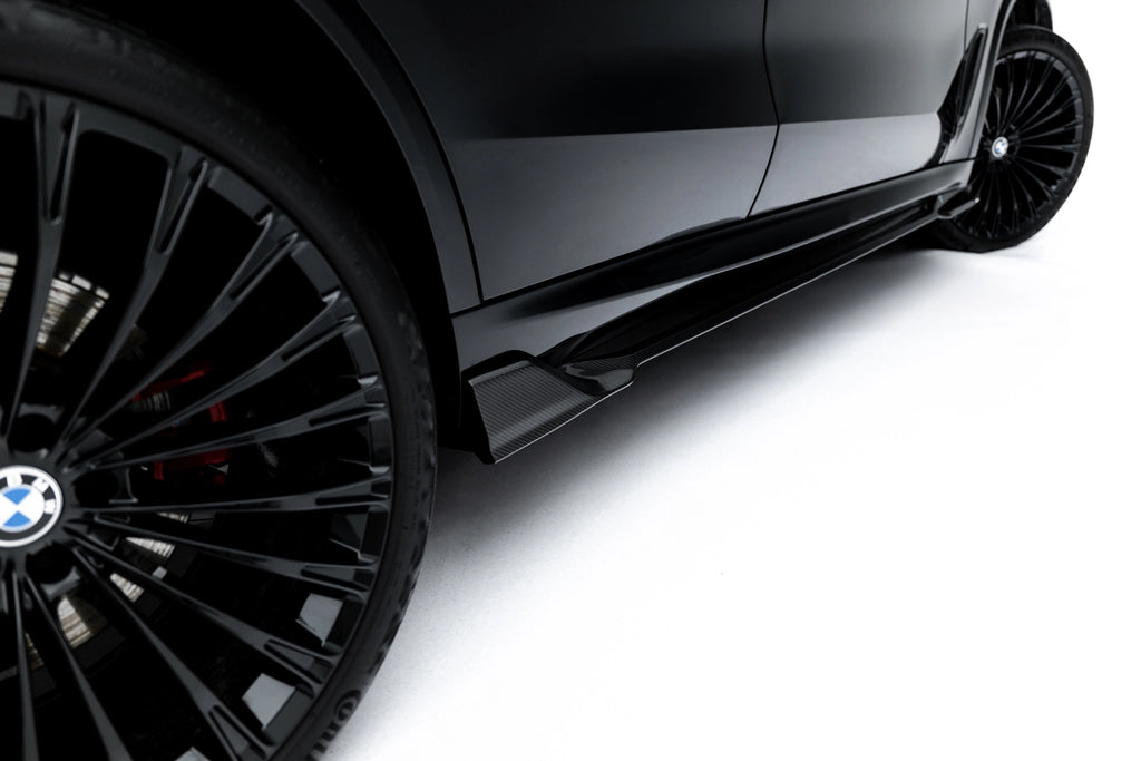 Sæt med prepreg kulfiber splittere til BMW X5 M-pakke G05