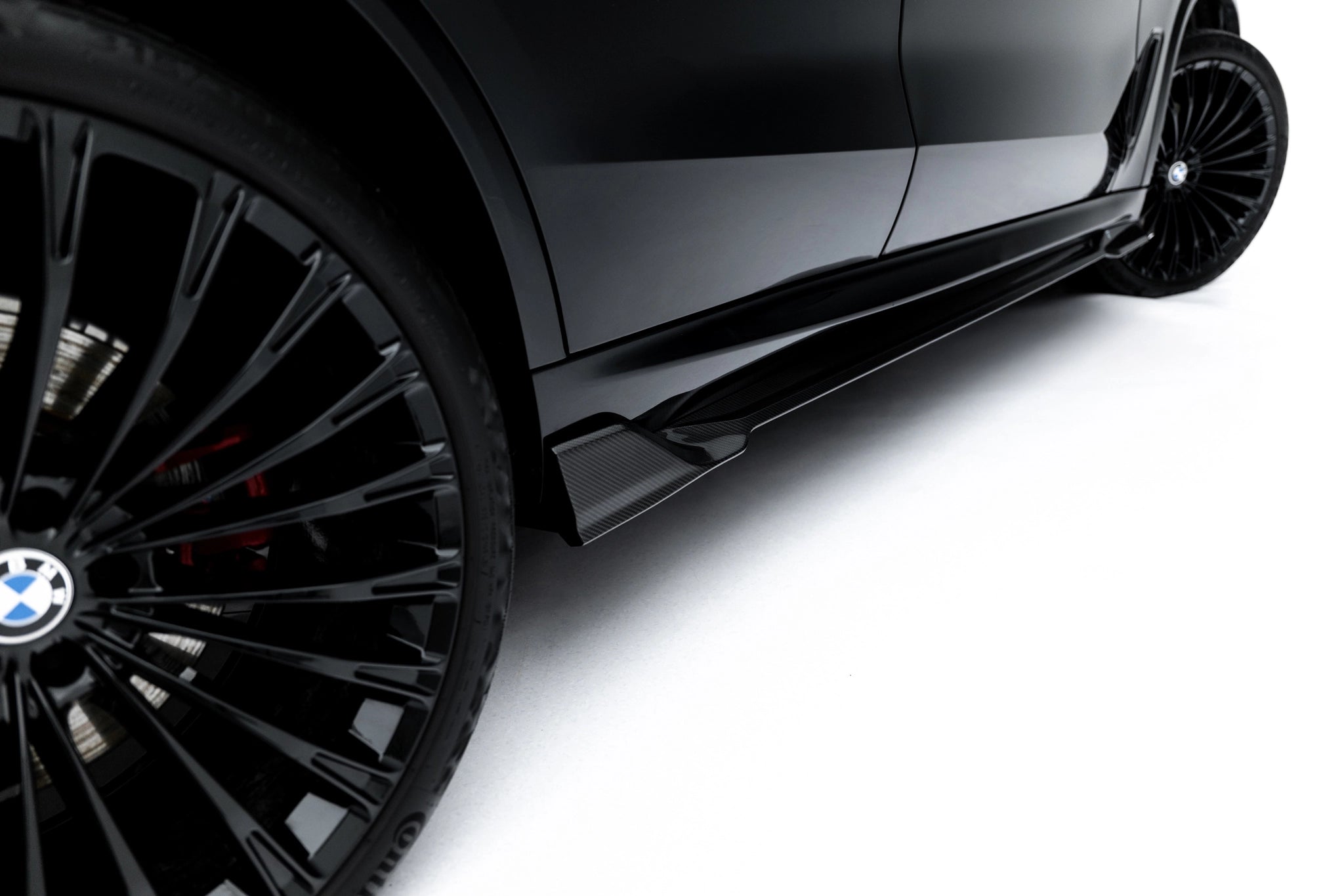 Sæt med prepreg kulfiber splittere til BMW X5 M-pakke G05