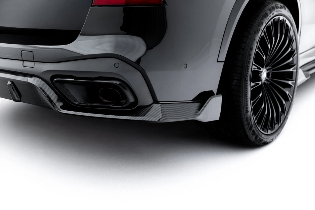 Sæt med prepreg kulfiber splittere til BMW X5 M-pakke G05