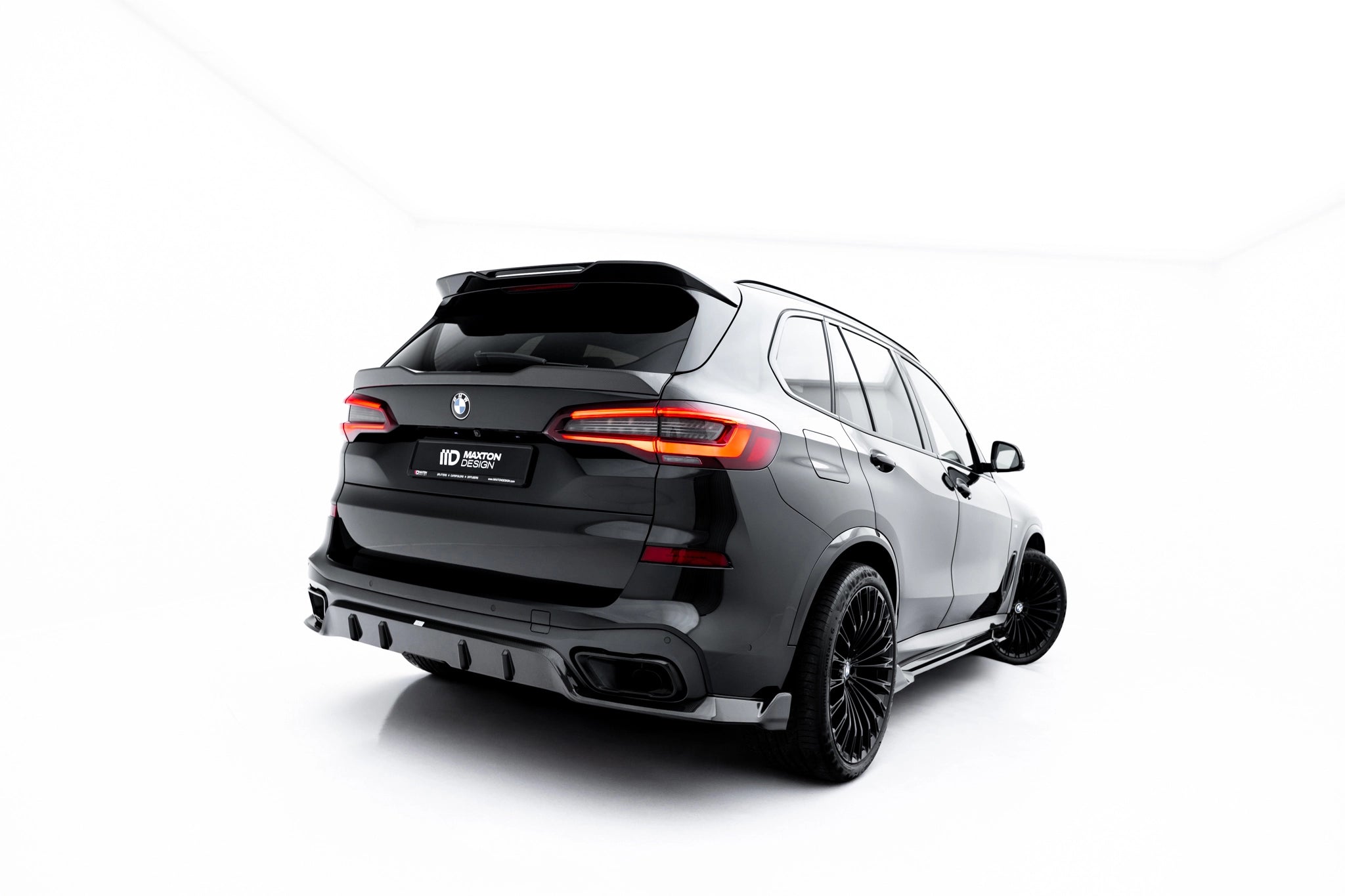 Sæt med prepreg kulfiber splittere til BMW X5 M-pakke G05