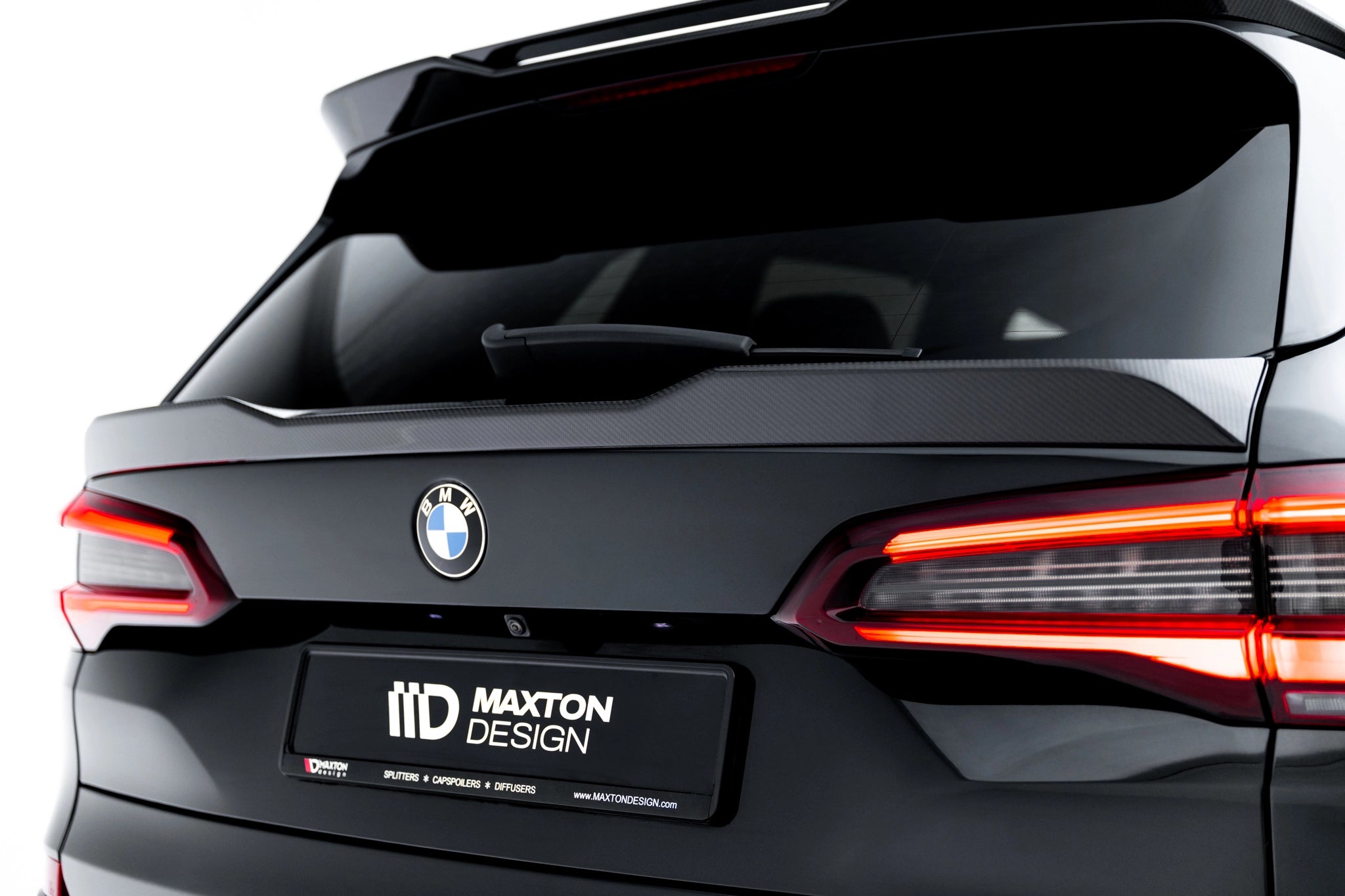 Sæt med prepreg kulfiber splittere til BMW X5 M-pakke G05