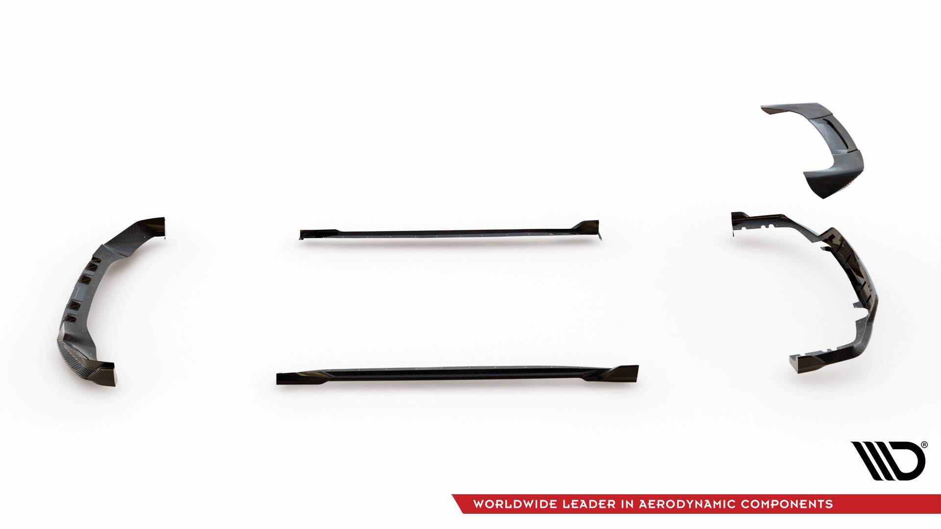 Sæt med Prepreg Carbon Fiber Splitters BMW X5 M-Pack G05 Facelift