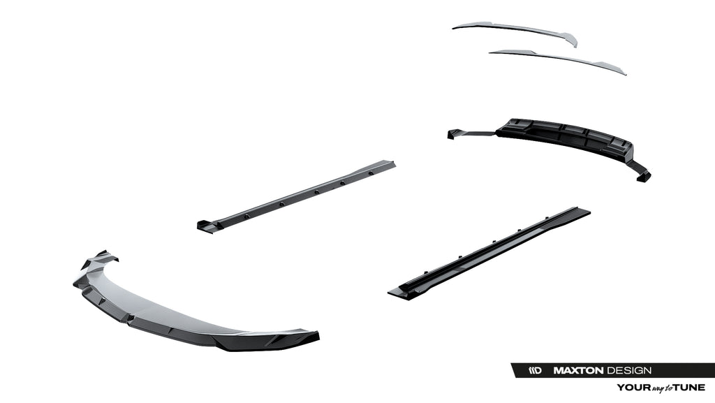 Set of prepreg carbon fiber splitters suitable for lamborghini urus mk1