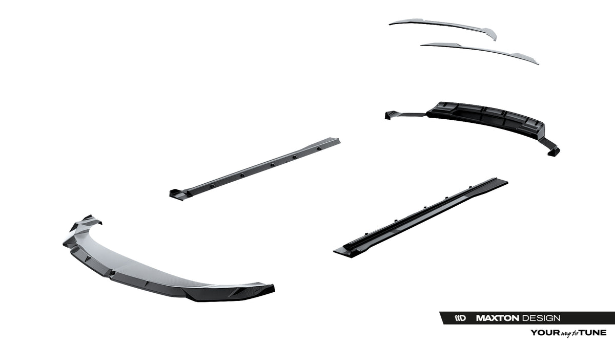 Set of prepreg carbon fiber splitters suitable for lamborghini urus mk1