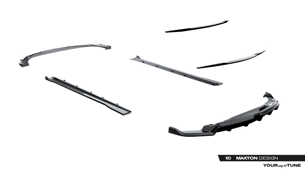 Set of prepreg carbon fiber splitters suitable for lamborghini urus mk1