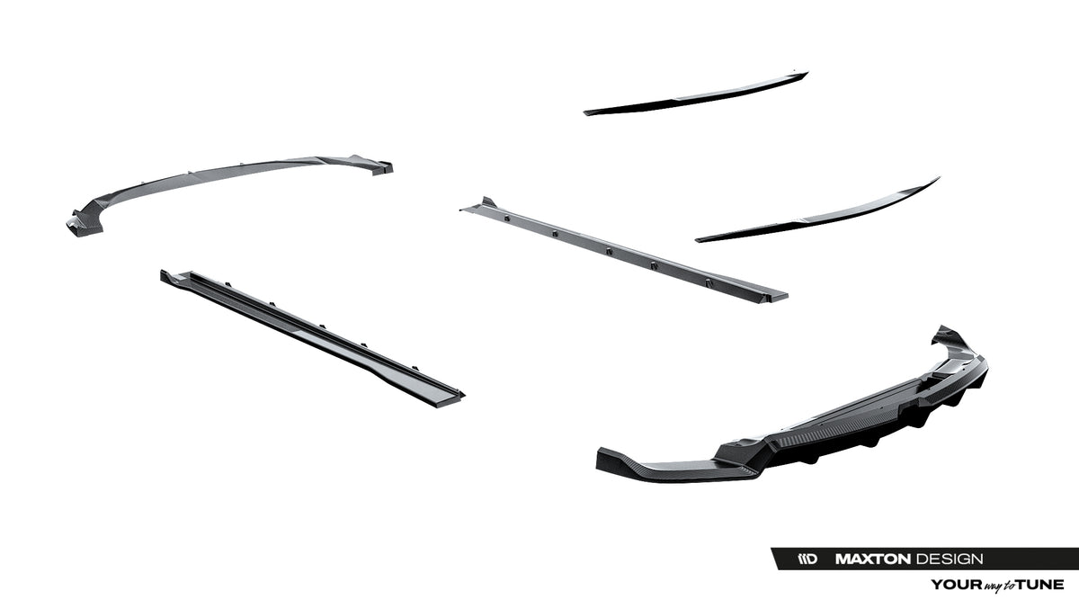 Set of prepreg carbon fiber splitters suitable for lamborghini urus mk1
