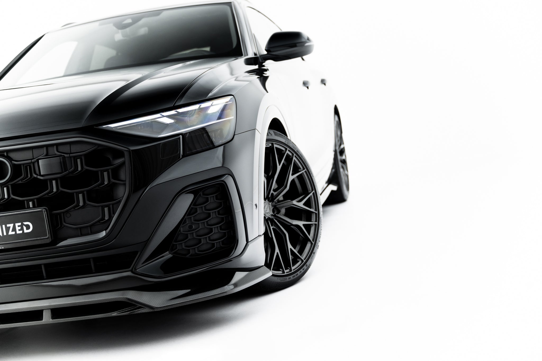 Set of prepreg carbon splitters audi q8 s-line mk1 facelift