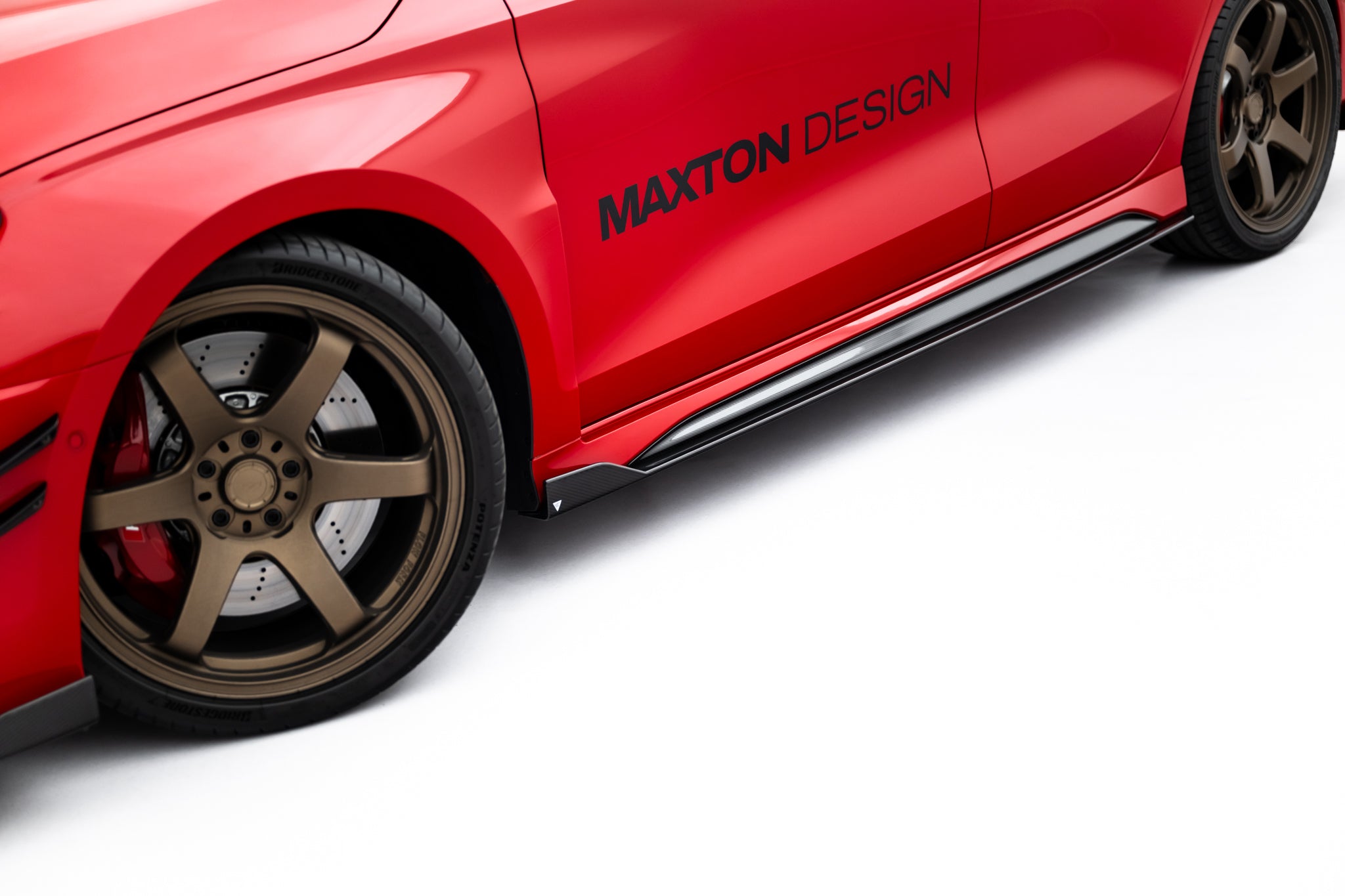 Sæt med prepreg carbon splittere til Audi RS3 sedan 8y facelift