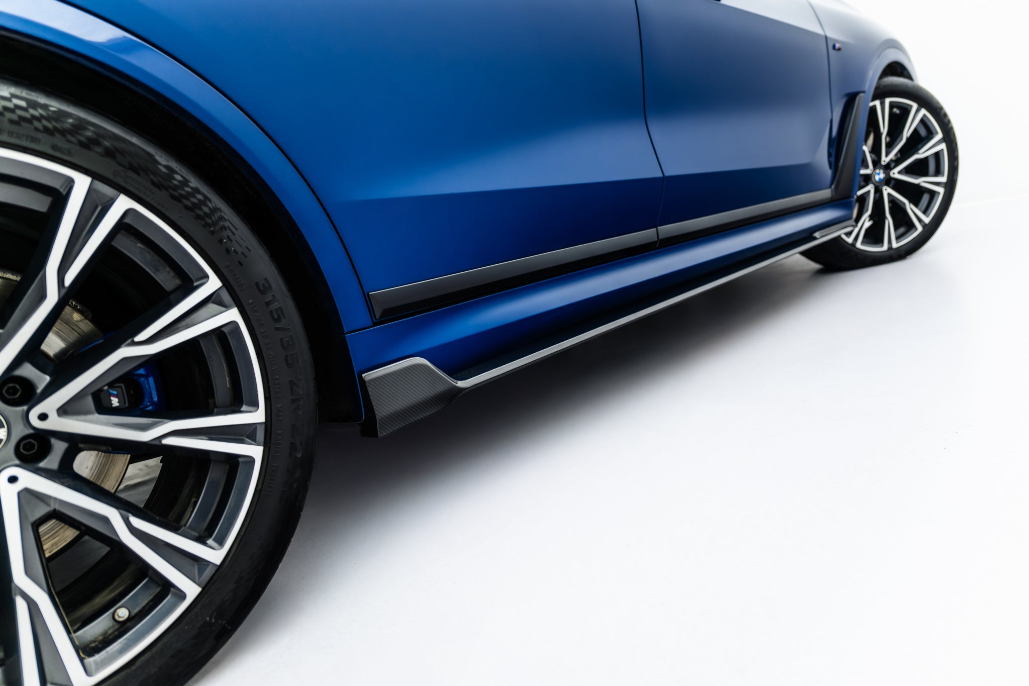 Set of prepreg carbon splitters bmw x7 m-pack g07