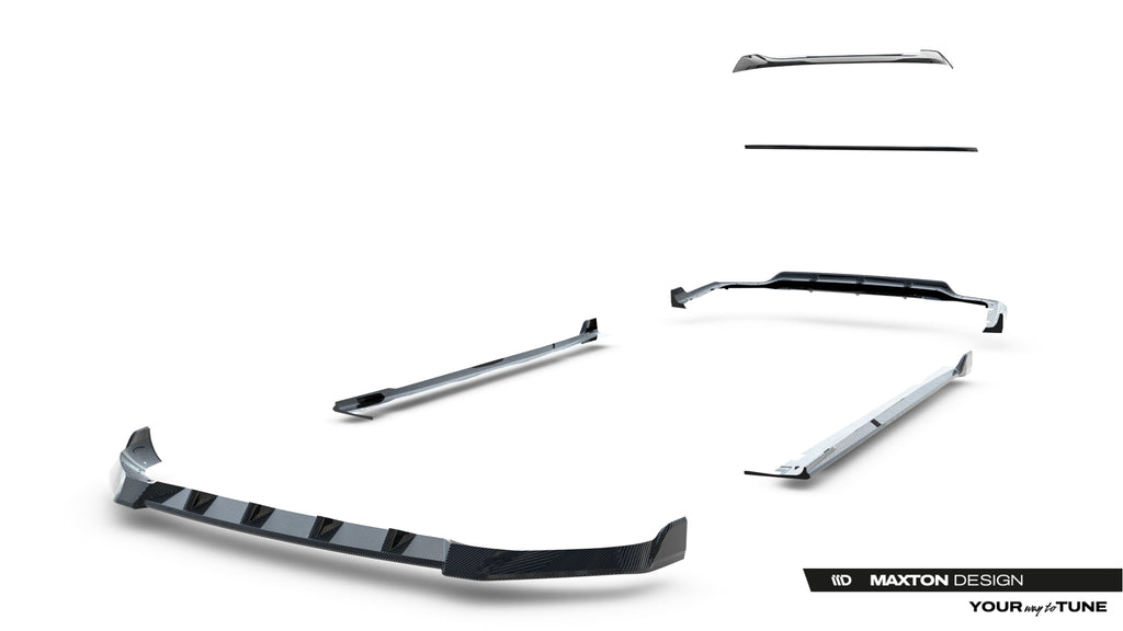 Set of prepreg carbon splitters bmw x7 m-pack g07