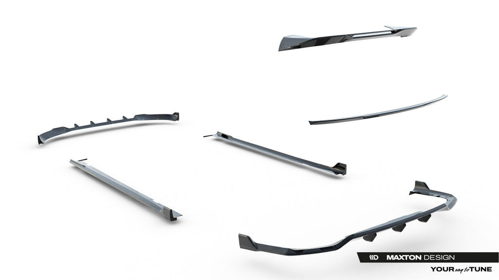 Set of prepreg carbon splitters bmw x7 m-pack g07