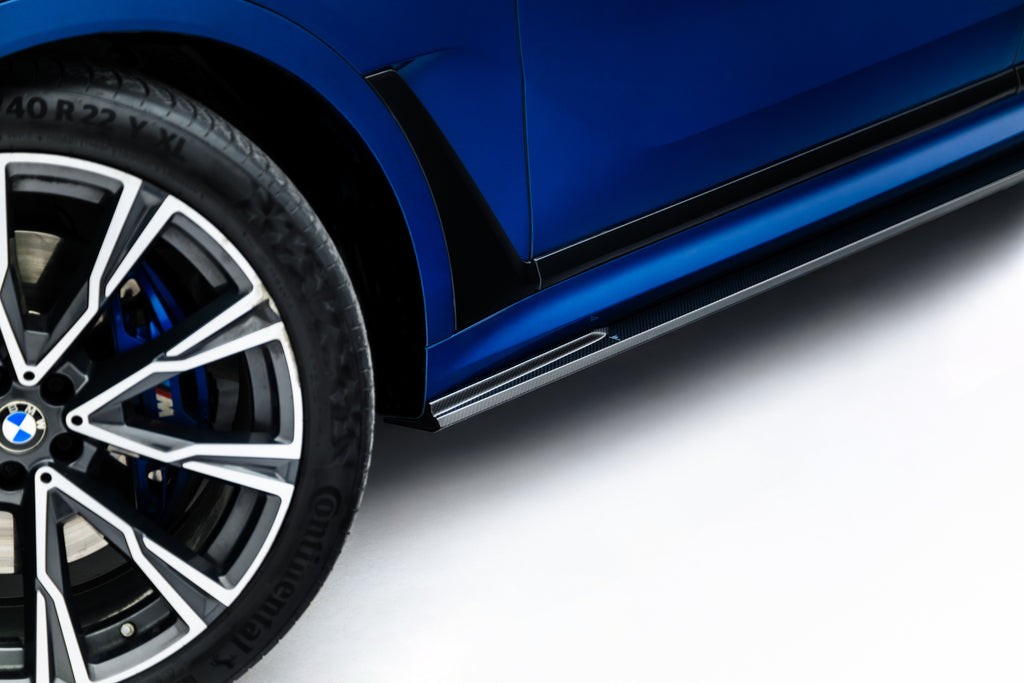 Set of prepreg carbon splitters bmw x7 m-pack g07