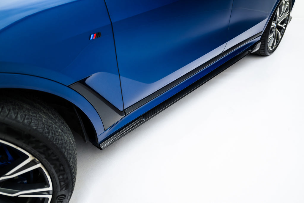 Set of prepreg carbon splitters bmw x7 m-pack g07