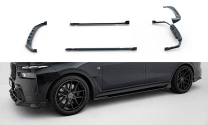 Set of prepreg carbon splitters bmw x7 m-pack g07 facelift