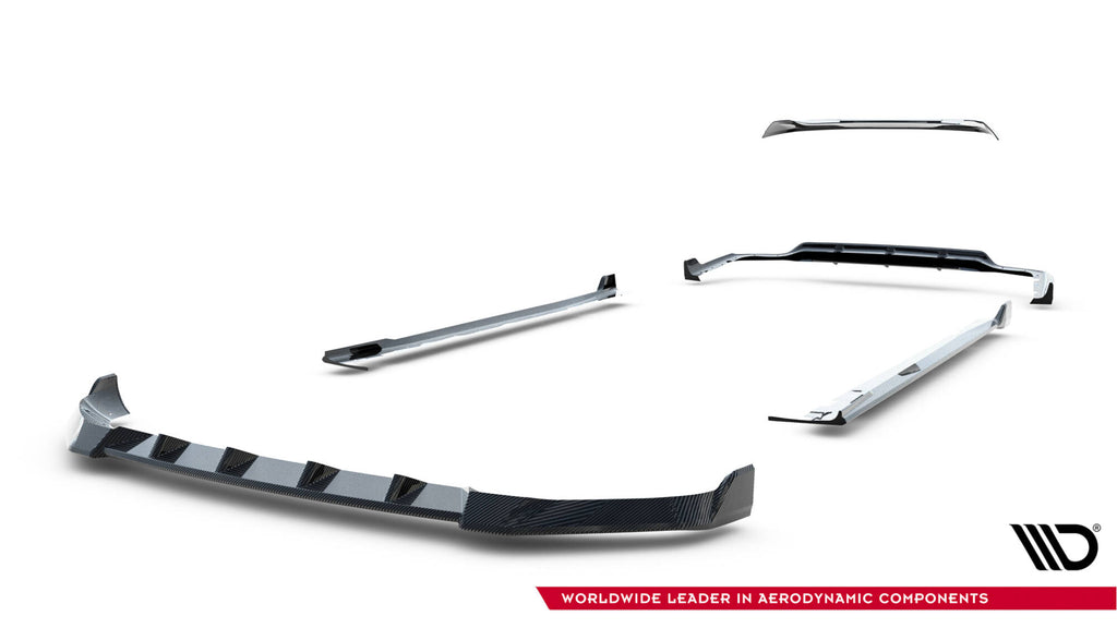 Sæt med Prepreg Carbon Splitters BMW X7 M-Pack G07 Facelift